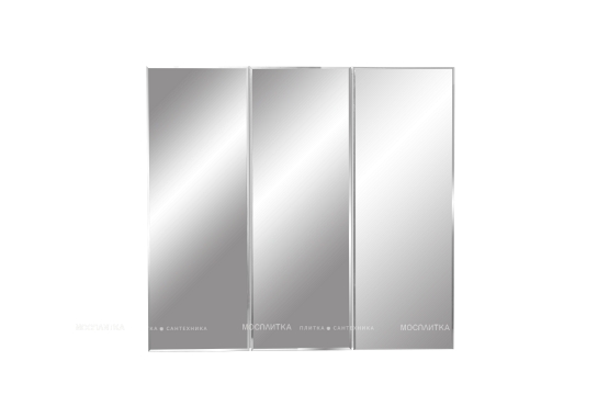 Зеркальный шкаф Stella Polar Концепт Парма 80 SP-00000126 80 см, 3 двери, белый - 4 изображение