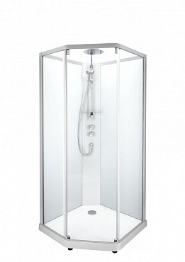 Душевая кабина IDO Showerama 10-5 Comfort 100x100 см стекло прозрачное профиль алюминий
