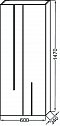 Шкаф-пенал Jacob Delafon Nouvelle Vague 60 см EB3046RU-E73 фактурный дуб - 3 изображение