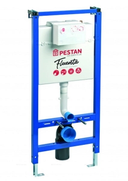 Инсталляция Pestan для подвесного унитаза в комплекте с кнопкой, цвет белый SET40006356DW - 2 изображение