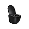 Комплект подвесной безободковый унитаз Vincea Globo VT1-14SMB с сиденьем soft-close, черный матовый + инсталляция Am.Pm ProI 012704 - 3 изображение