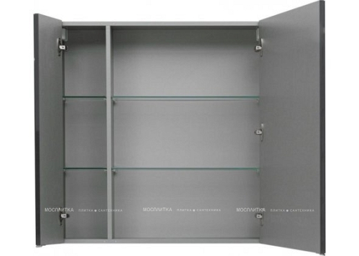 Комплект мебели для ванной Aquanet Алвита 80 серый антрацит - 15 изображение