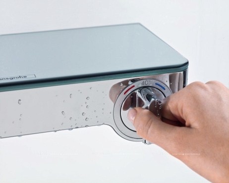 Термостат для ванны с душем Hansgrohe Ecostat Select 13151400 хром/белый - 4 изображение