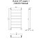 Полотенцесушитель водяной Тругор 55,4х100,6 Аспект1/нп10050черный, черный - 2 изображение