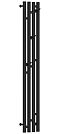 Полотенцесушитель электрический Сунержа Кантата 3.0 120х19,1 см 15-5847-1216 тёмный титан муар