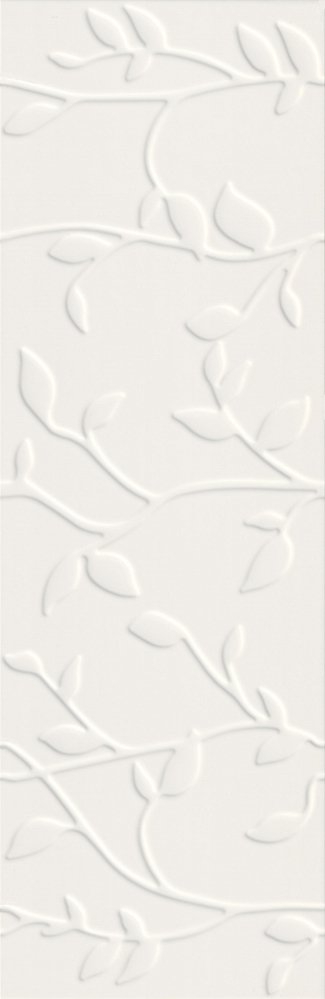 Плитка Winter Vine рельеф белый 29x89 