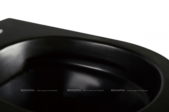 Унитаз Abber Bequem AC1100MB подвесной черный матовый, безободковый - 7 изображение