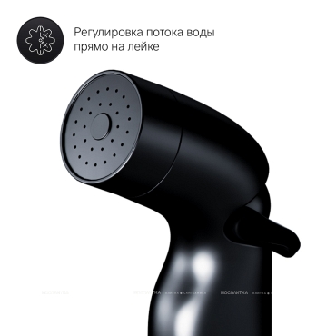 Гигиенический душ Am.Pm X-Joy F0H85A522 со смесителем, матовый черный - 7 изображение