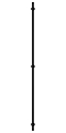 Полотенцесушитель электрический Сунержа Аскет 165х5 см 31-0850-1650 матовый черный - 2 изображение