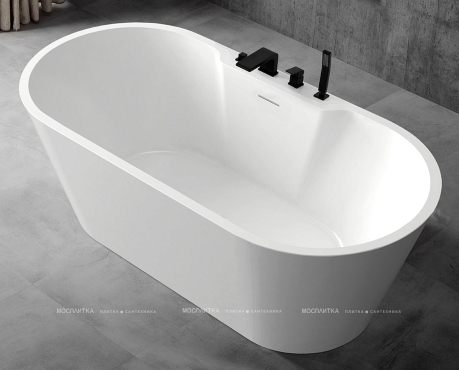 Акриловая ванна Abber 160х80 см AB9299-1.6, белый - 2 изображение