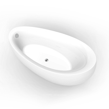 Акриловая ванна 180х90 см Black&White Swan SB 225 225SB00 белый глянцевый - 4 изображение