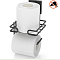 Держатель туалетной бумаги Tekno-Tel EasyFIX черный, EF275B - 5 изображение