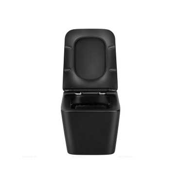Комплект подвесной безободковый унитаз Vincea Q-Line VT1-12MB с сиденьем soft-close, черный матовый + инсталляция Am.Pm ProI 012704 - 5 изображение