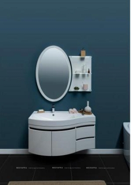 Комплект мебели для ванной Aquanet Опера 115 L 2 двери 2 ящика белый - 12 изображение