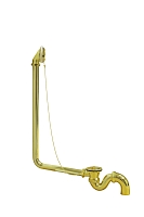 Слив-перелив для ванны Creto Corsica 24-DO-Gold с гидрозатвором, золото