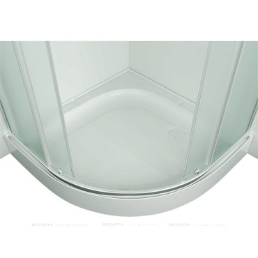 Душевой уголок Erlit Comfort 80х80 см ER0508-C3 профиль серебро, стекло матовое - 4 изображение