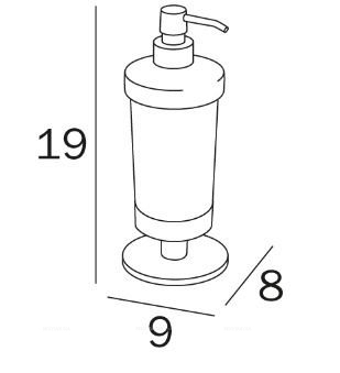 Дозатор для мыла Inda Touch A4667ZCR21, настольный - 2 изображение