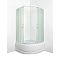 Душевой уголок Erlit Comfort 80х80 см ER0508T-C3 профиль серебро, стекло матовое - 3 изображение