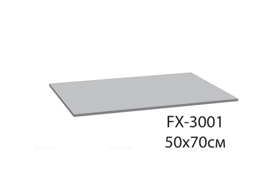 Коврик для ванной Fixsen Amadeo 1-ый бежевый, 50х70 см. FX-3001A - 2 изображение