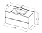 Тумба с раковиной Aquanet Алвита New 100 2 ящика, белый матовый - 3 изображение