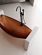 Ванна из полиэфирной смолы 180х80 см Abber Kristall AT9704Opal коричневый - 5 изображение