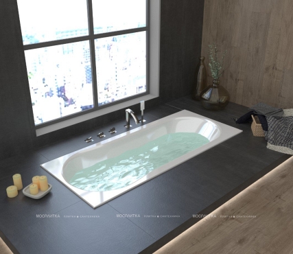 Акриловая ванна Creto Alba 150x70 см - 7 изображение