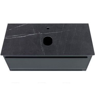 Столешница La Fenice Granite Black Olive Light Lappato 100 см FNC-03-VS03-100 черный мрамор - 2 изображение