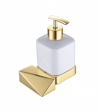 Дозатор для жидкого мыла Boheme New Venturo 10317-G-B золото