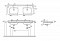 Раковина Kerasan Waldorf, 150x20,5, 4143K1bi/cr*1, белая - 3 изображение