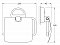 Держатель туалетной бумаги с крышкой FBS Luxia LUX 055 - 2 изображение