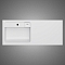 Мебельная раковина Am.Pm X-Joy 120 см M85AWPL1201WG левая, белый глянец - 6 изображение
