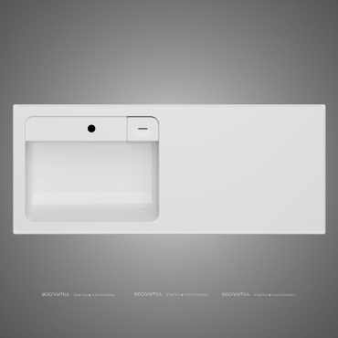 Мебельная раковина Am.Pm X-Joy 120 см M85AWPL1201WG левая, белый глянец - 6 изображение