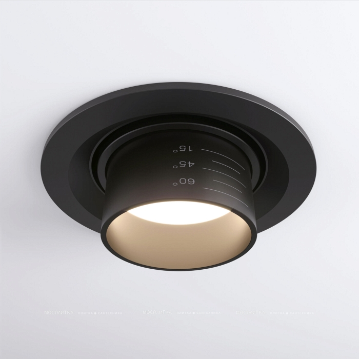 Потолочный светодиодный светильник 9920 LED 15W 3000K черный - 4 изображение