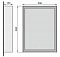 Зеркало Raval Frame Fra.02.60/W, 60 см, с подсветкой, белое - 4 изображение