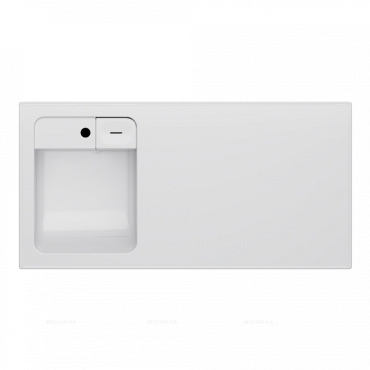 Мебельная раковина Am.Pm X-Joy 100 см M85AWPL1001WG левая, белый глянец - 8 изображение
