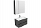 Комплект мебели для ванной Aquanet Алвита 80 серый антрацит - 4 изображение