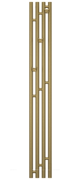 Полотенцесушитель электрический Сунержа Кантата 3.0 150х19,1 см 051-5847-1516 состаренная латунь - 2 изображение