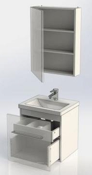 Комплект мебели для ванной Aquanet Порто 50 белый - 13 изображение