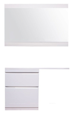 Зеркало Style Line El Fante Даллас 140 см СС-00002356 люкс белое - 3 изображение