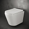 Комплект подвесной безободковый унитаз Ceramica Nova HighLight Rimless CN1804 с ультра-тонким сиденьем SoftClose + инсталляция Bocchi 8010-1000 - 4 изображение