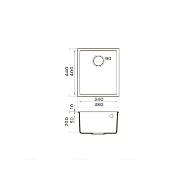 Кухонная мойка Omoikiri Bosen 38-U-GR leningrad grey, 4993538 - 2 изображение