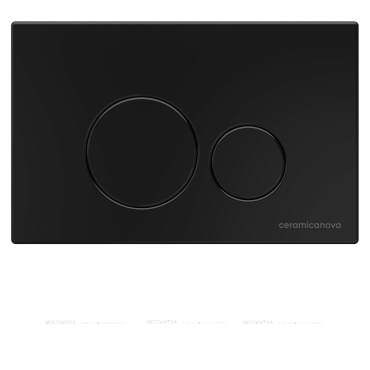 Комплект подвесной безободковый унитаз Ceramica Nova Metropol Rimless CN4002MB с микролифтом + система инсталляции Envision CN1001B с кнопкой смыва Round чёрный матовый и шумоизоляционной панелью - 3 изображение