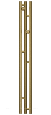 Полотенцесушитель электрический Сунержа Терция 3.0 120х13,8 см 051-5844-1211 состаренная латунь - 2 изображение