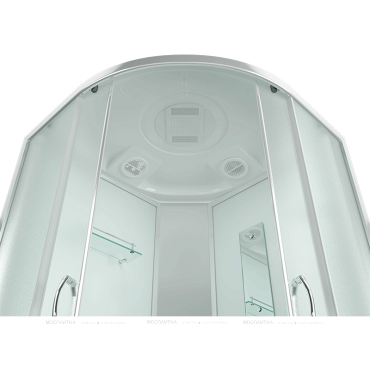 Душевая кабина Erlit Comfort 80х80 см ER3508P-C3-RUS профиль серебристый, стекло матовое - 8 изображение