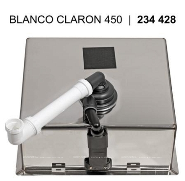 Кухонная мойка Blanco Claron 450-U 521575 нержавеющая сталь - 6 изображение