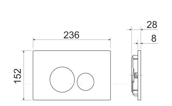 Комплект подвесной безободковый унитаз Ceramica Nova Metropol Rimless CN4002 с микролифтом + система инсталляции Envision CN1001M с кнопкой смыва Round хром матовый и шумоизоляционной панелью - 7 изображение