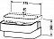Тумба с раковиной Duravit Happy D.2 H2636502222, 80 см - 4 изображение