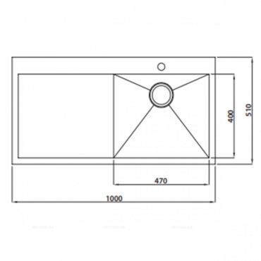 Кухонная мойка KAISER KTM нержавеющая сталь KTM-1051 - 2 изображение