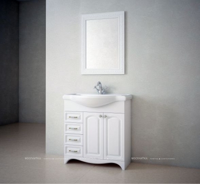 Зеркало Corozo Классика 80, белое - 2 изображение