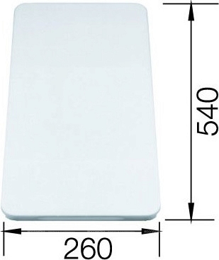 Разделочная доска Blanco 210521 для моек, белый - 3 изображение